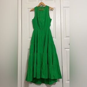 &Merci Cut Out Midi Dress Women, Size Large, Green
